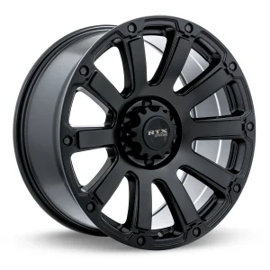 RTX Wheels – Panzer – Black – 18″x9″ 10mm – Summer Wheels – 082626